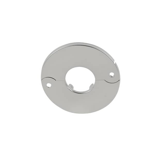 1 in. Chrome-Plated Steel Iron Pipe Size Split Flange Escutcheon Plate