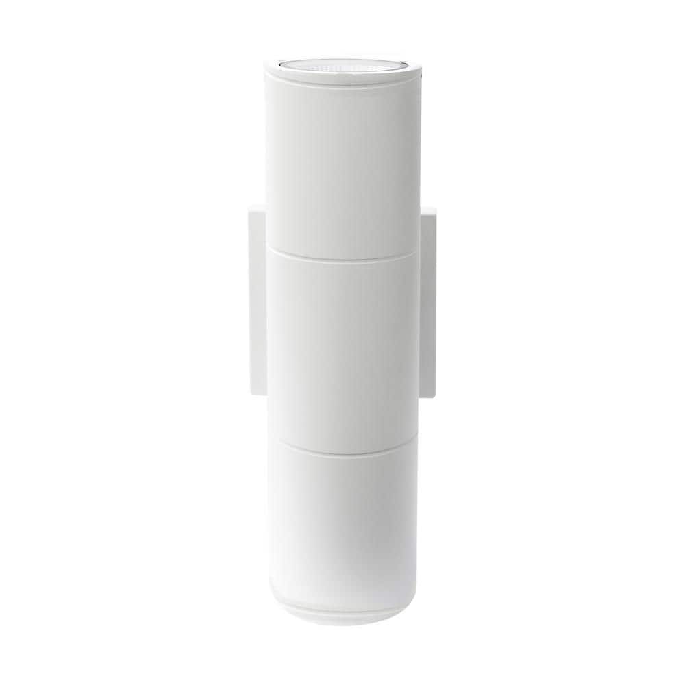 Bronze White Large LED Outdoor Sconce with Up/Down Lighting