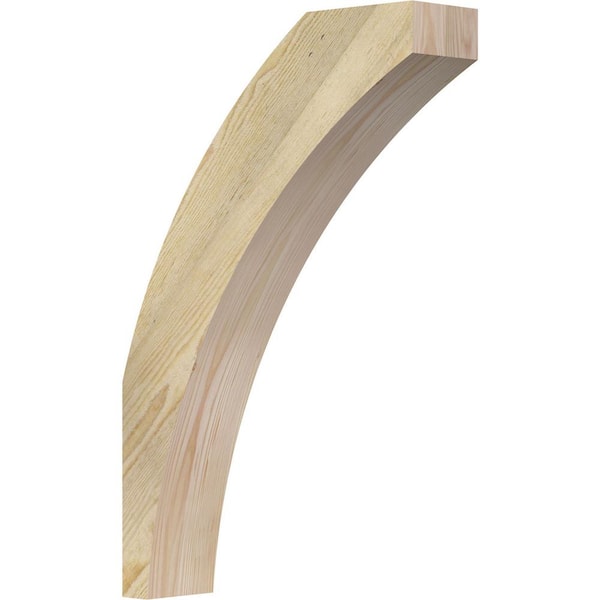 Ekena Millwork 4"W x 16"D x 24"H Thorton Rough Sawn Knee Brace, Douglas Fir