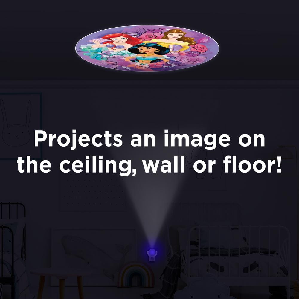 Disney Princess Multi-Color LED Night Light for Kids