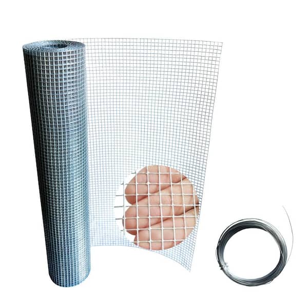 1/4 in. x 2 ft. x 20 ft. Hardware Cloth, 23 Gauge Hot-dip Galvanized After Welding, Chicken Wire Fence Garden Fencing