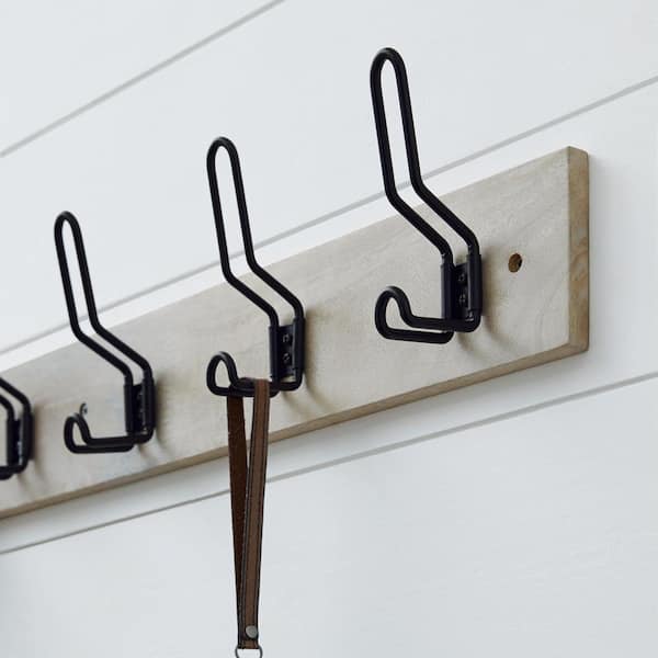 New Wall Mount Coat Hook for Home SOLID WOOD Coat Hangers Rack