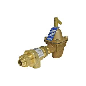 1/2 in. Bronze Combination Fill Valve and Backflow Preventer, Union Solder Inlet x Threaded Outlet Connections