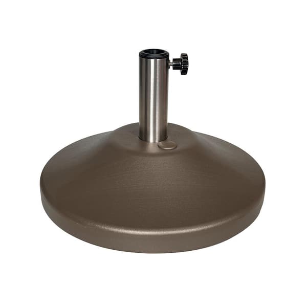 US Weight 50 lbs. Resin Patio Umbrella Base in Bronze