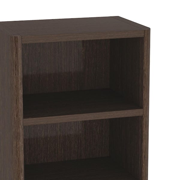 Manhattan Comfort Rivington 79 in. Tall Modern Dark Walnut