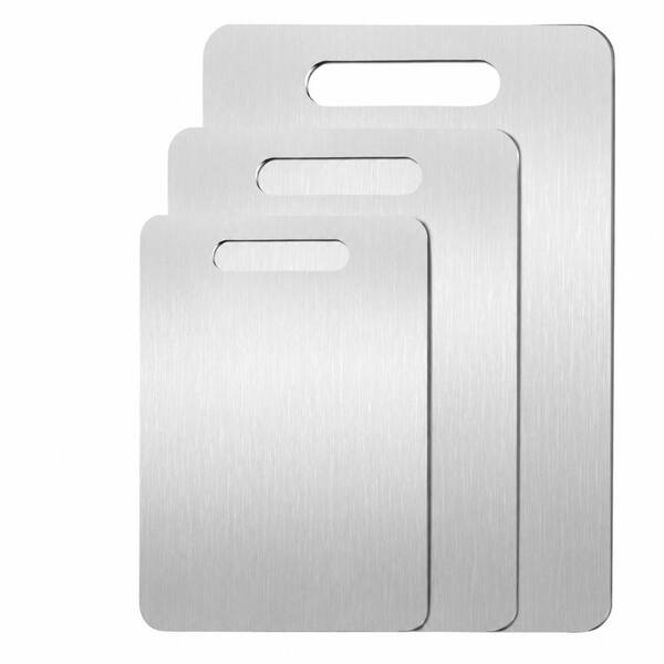 3-Pack Pure Titanium Cutting Boards Non-Slip Scratch Resistant Dishwasher Safe Chopping Board Set M L XL