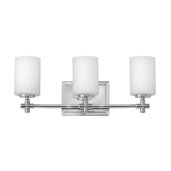 HINKLEY Laurel 19.5 in. 3-Light Polished Nickel Vanity
