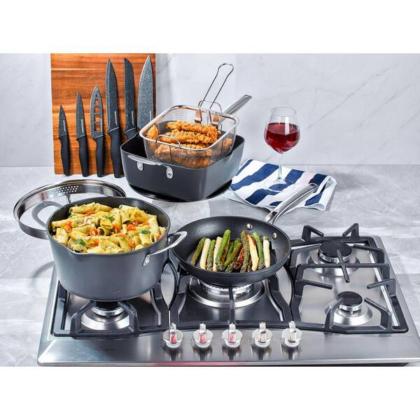 GRANITESTONE Armor Max 20-Piece Aluminum Hard Anodized Heavy