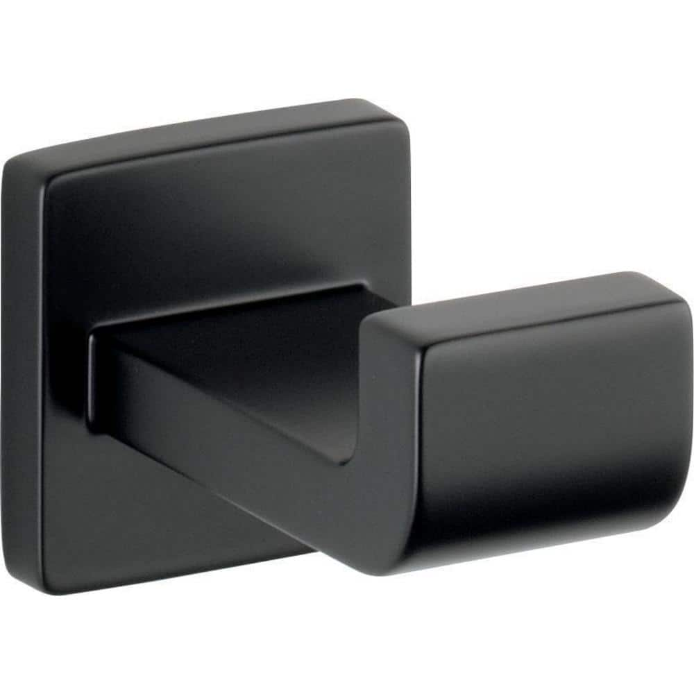 Delta Ara Single Towel Hook Bath Hardware Accessory in Matte Black ...