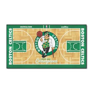 Boston Celtics Tan 2022 NBA Finals Champions 2.5 ft. x 4.5 ft.NBA Court Large Runner Rug