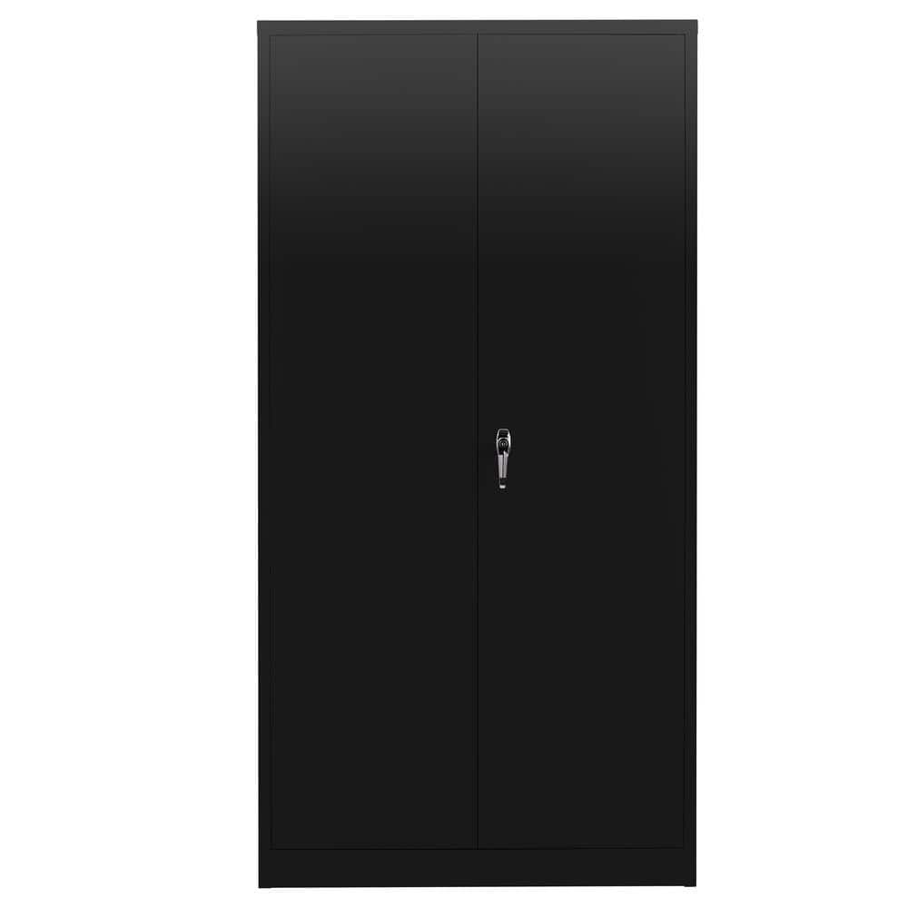 Tidoin 5Tier Black Metal Storage Locker with 2Doors and 4Shelves DbYDW50070 The