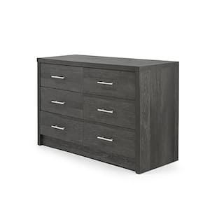 Alachua 6-Drawer Gray Maple Double Dresser