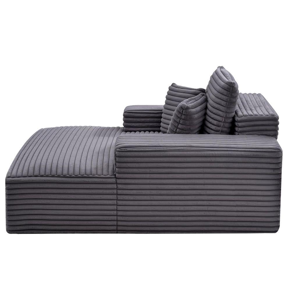 Chaise Lounge Chair, 48 in. Grey Metal Outdoor Rocking Chair with Cushion and Armrests for Bedroom, Balcony, 2025 update price history on PriceWatchPro
