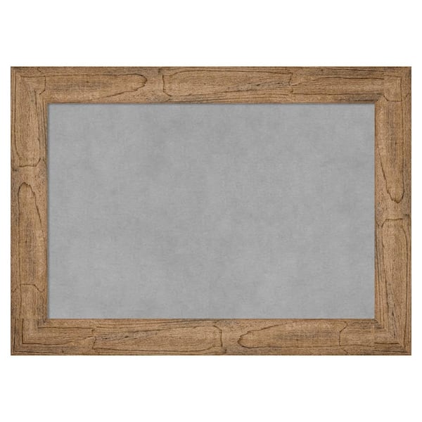Amanti Art Owl Brown Narrow 22 in. x 16 in Framed Magnetic Board