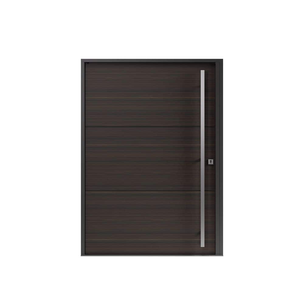 PANDA WINDOWS & DOORS 60 in. x 80 in. Helsinki Faux Zebrawood