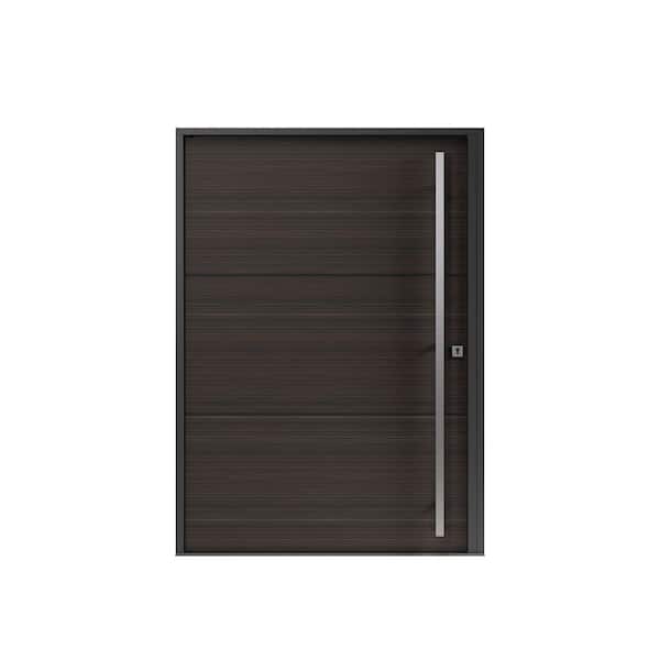 PANDA WINDOWS & DOORS 60 in. x 80 in. Helsinki Faux Zebrawood