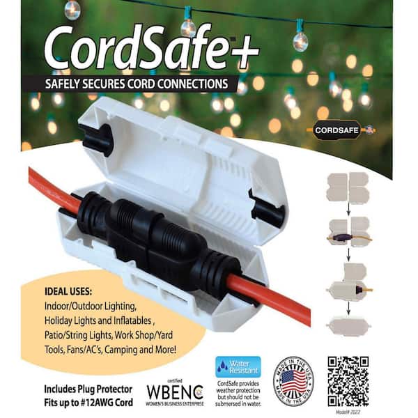 Outdoor Extension Cord Safety Cover, Weatherproof to Protect