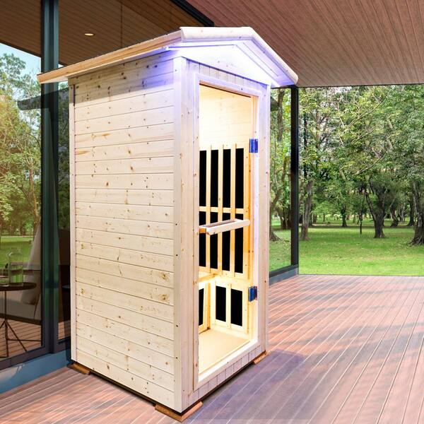 Xspracer Moray 4-Person Outdoor Infrared Sauna with 8 Far-Infrared