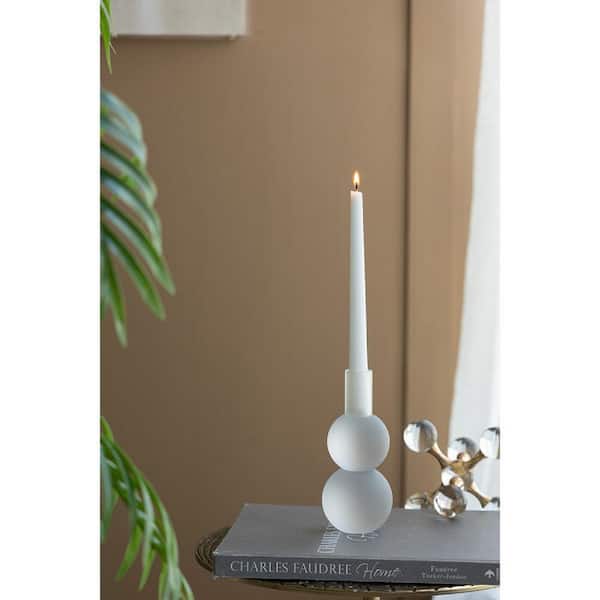 White Unscented Soy Wax Taper Candles - (Set of 30)