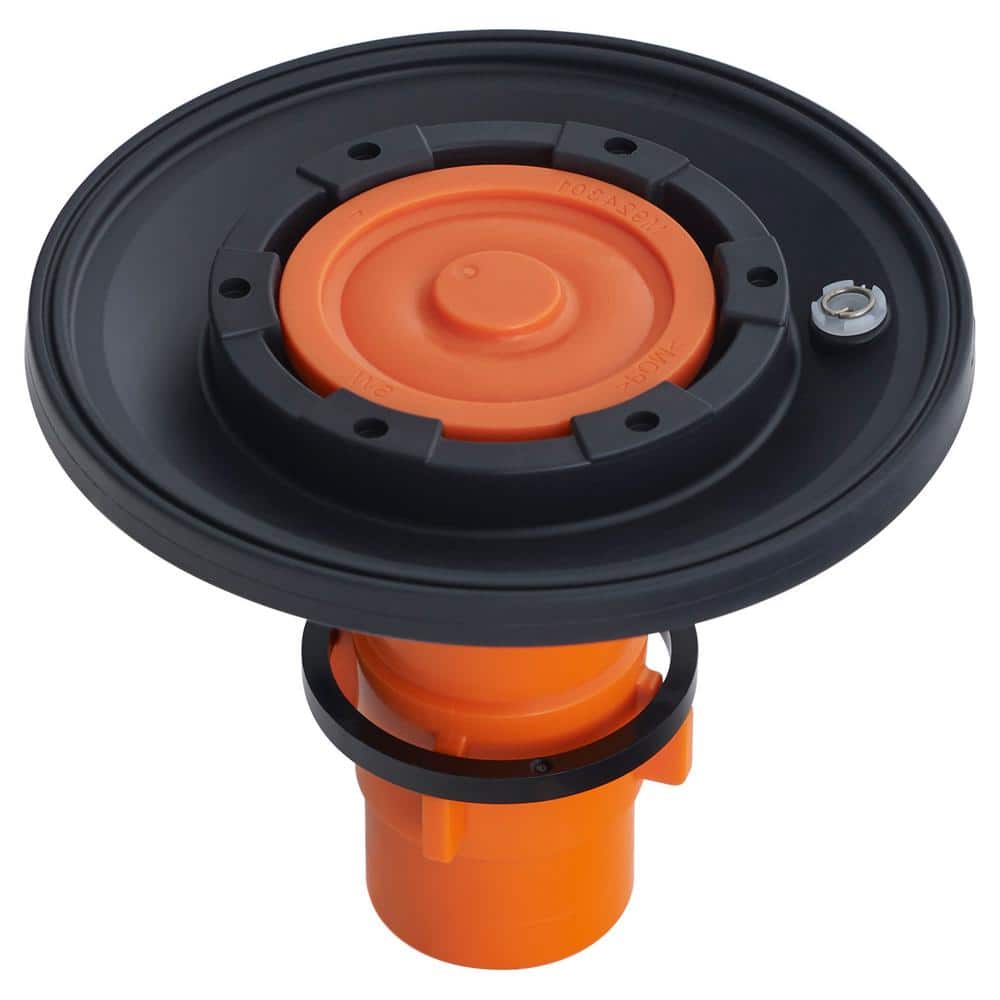 Black and Orange Plastic Diaphragm Assembly for Toilets and Urinals