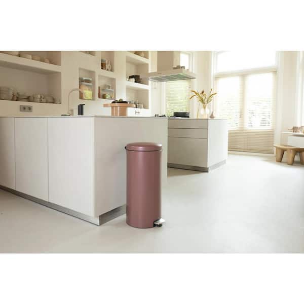 Brabantia NewIcon 8 Gal. (30 l) Satin Taupe Step-On Trash Can