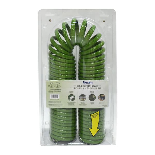 Flexon 1/2 in. Dia x 50 ft. Coil Garden Hose