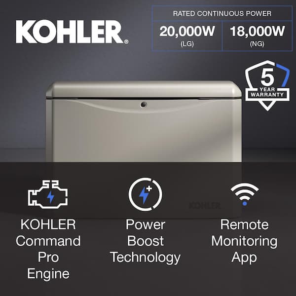 20,000-Watt Air-Cooled Whole House Generator