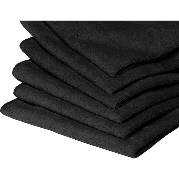 GarageMate 20 Microfiber Towels in Black