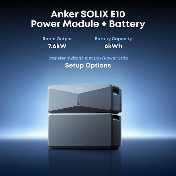 Anker SOLIX E10 Power Module | For E10 Whole Home Backup System