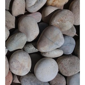 Rock Ranch 0.50 cu. ft. 40 lbs. 1 in. to 2 in. Buff Mexican Beach Pebble (40-Bag 20 cu. ft. 1600 lbs. Pallet)