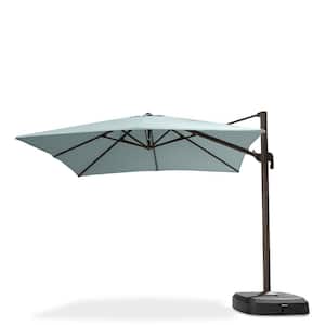 Portofino Comfort 10 ft. Resort Cantilever Umbrella in Spa Blue