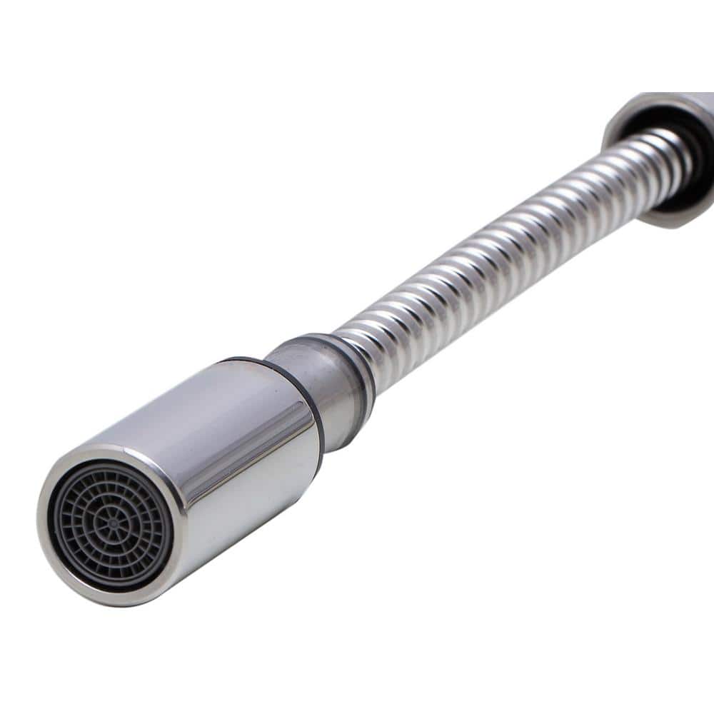 Polished Stainless Steel Pull Down Kitchen Faucet with Spray