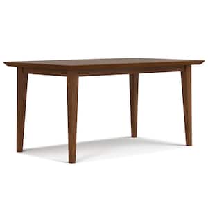Colby 60 in. Walnut Wood 4-Legs Contemporary Modern Dining Table 4-Seats
