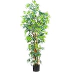 6 ft. Curved-Trunk Bamboo Silk Tree