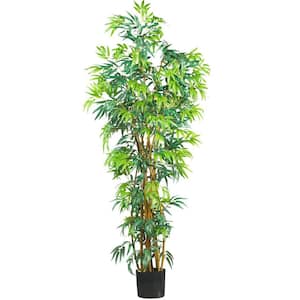 6 ft. Curved-Trunk Bamboo Silk Tree
