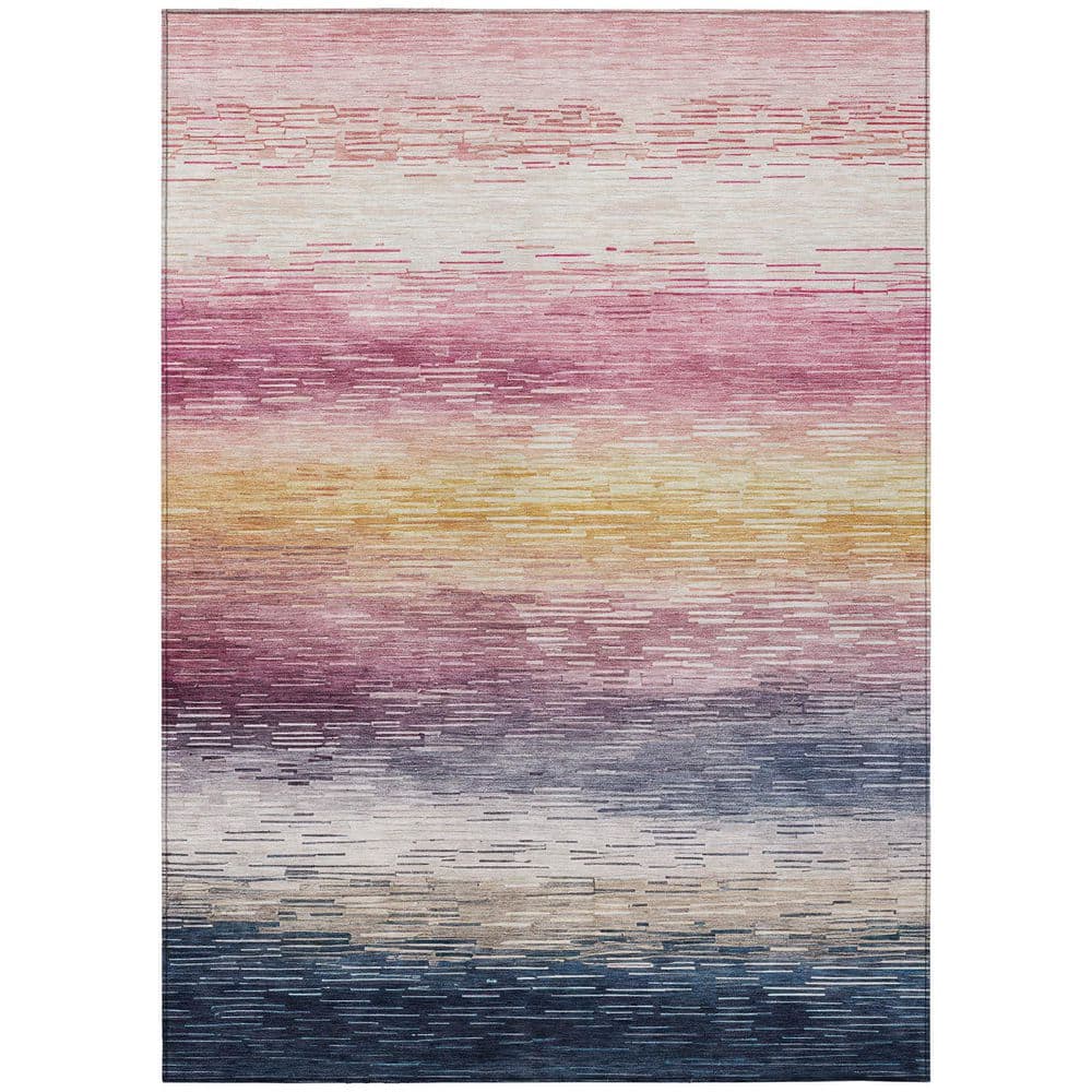 Chantille Machine Washable Indoor/Outdoor Abstract ACN2938 Blush 8 ft. x 10 ft. Area Rug price history on PriceWatchPro