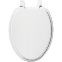 Elongated Front Toilet Seat in White