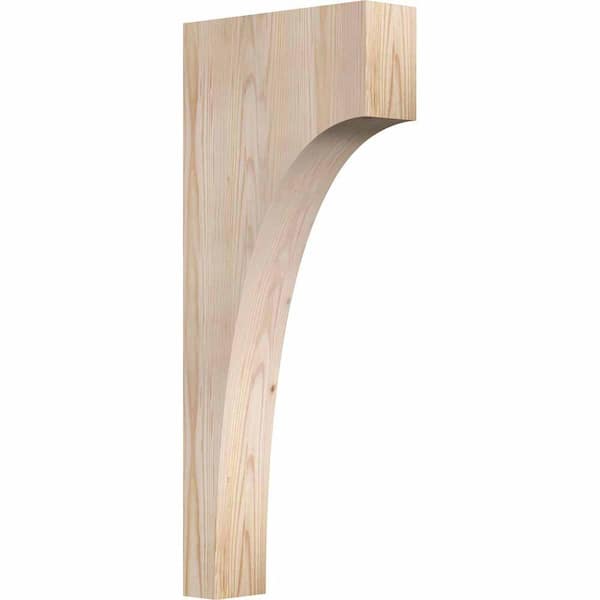 Ekena Millwork 3-1/2 in. x 12 in. x 28 in. Douglas Fir Huntington Smooth Corbel