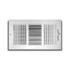 10 in. x 6 in. 3-Way Aluminum Wall/Ceiling Register