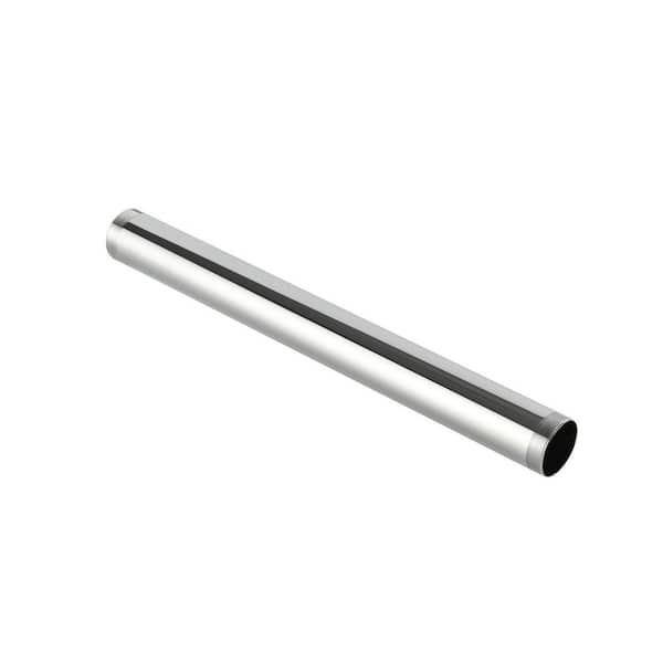 1-1/4in. x 12in. Chrome-Plated Brass Double Threaded-Joint Sink Drain Tailpiece Extension Tube