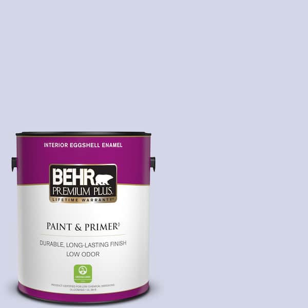 BEHR PREMIUM PLUS 1 gal. #T12-17 Violet Water Eggshell Enamel Low Odor Interior Paint & Primer