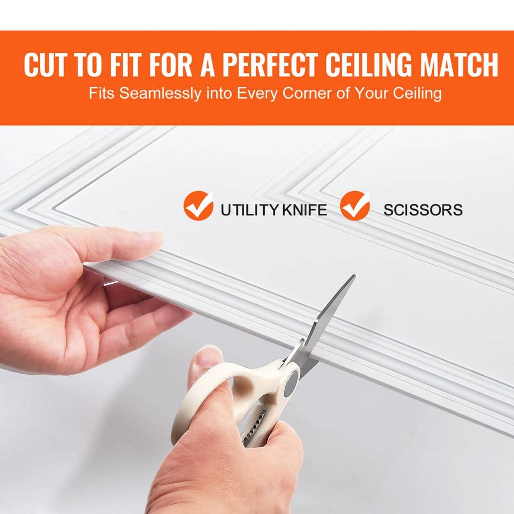 White 24x24 PVC 3D Textured Ceiling Tiles, 12-Pack