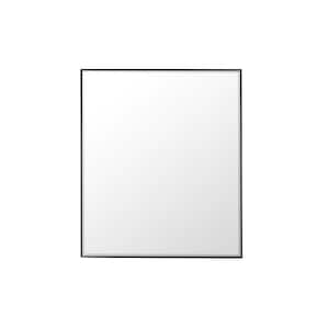 Rohe 36 in. W x 42 in. H Rectangular Framed Wall Bathroom Vanity Mirror in Matte Black