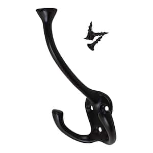 GlideRite 2 in. Matte Black Octopus Double Hooks (10-Pack) 7511-MB-10 - The Home  Depot