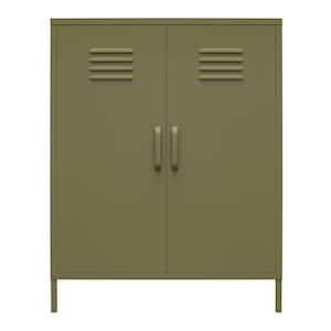 Bonanza Olive 2-Door Metal Locker Storage Cabinet