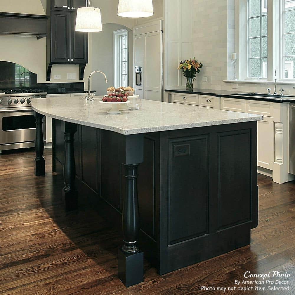 Unfinished Solid Cherry Full Round Kitchen Island Leg