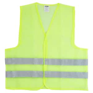 TR Industrial TR88002-5PK OSHA Class 2 Zipper Knitted Safety Vest X-Large Neon Yellow 5 Pack