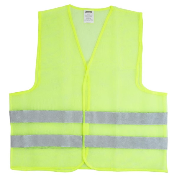 Stalwart Fluorescent Green Polyester High Visibility Reflective Safety Vest  (10-Pack) HW5500071 - The Home Depot