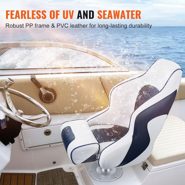 SKYSHALO Captain Bucket Seat Boat Seat Flip Up Boat Seat