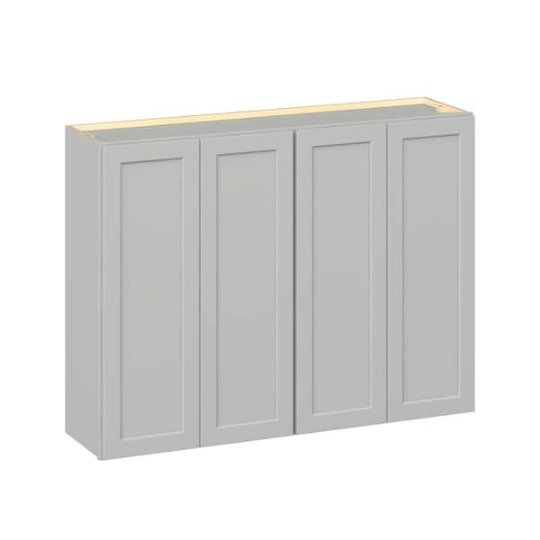 Emerson Whisper Gray Wall 4-Door Ready to Assemble Kitchen Cabinet (48 in. W x 36 in. H x 12 in. D)